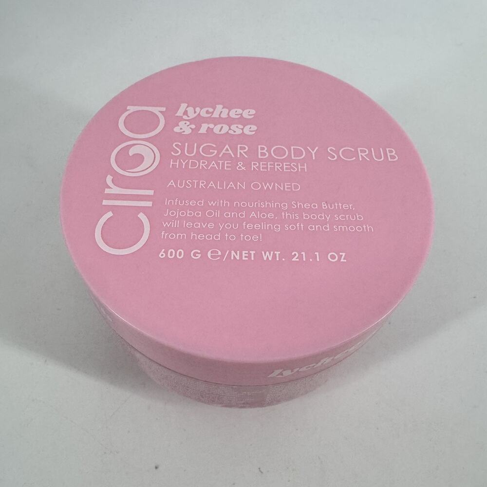 Ciroa Lychee and Rose Sugar Scrub 21.2 oz Tub